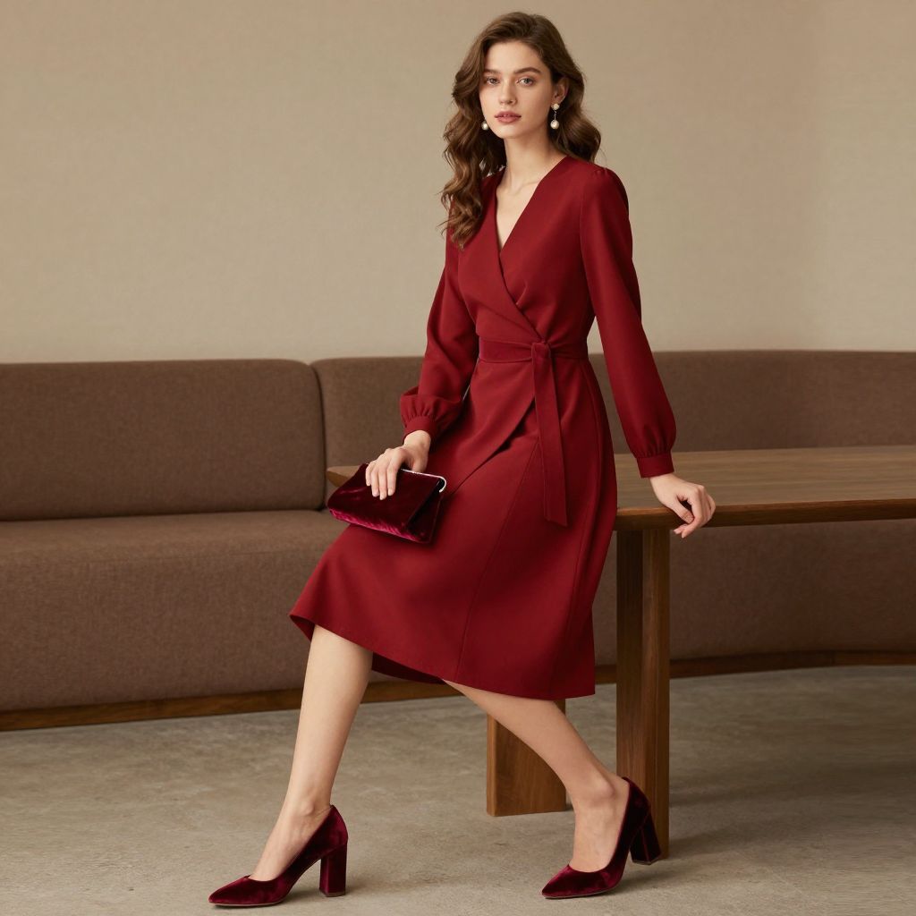 Burgundy velvet romance
