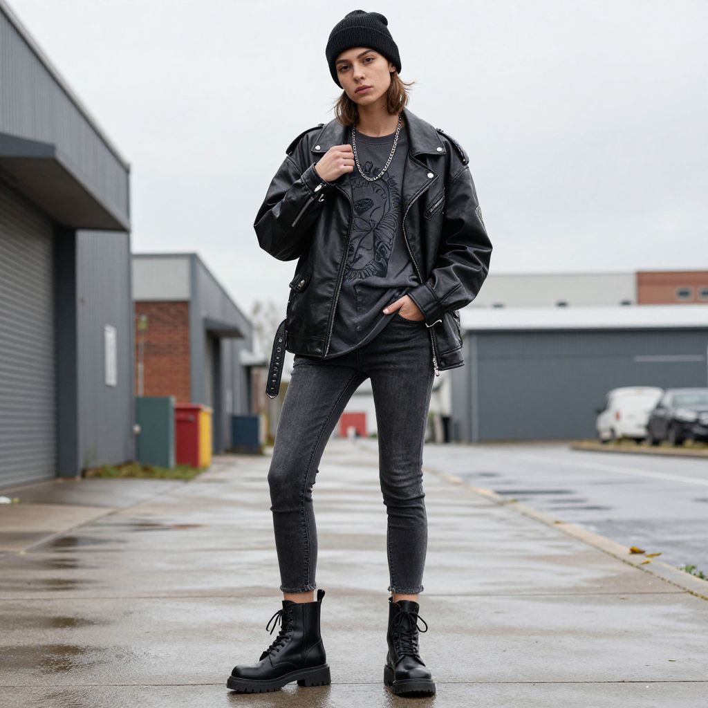 Lace Up Combat Boot Attitude