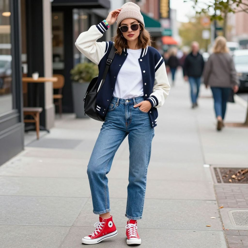 High top canvas sneakers with jeans