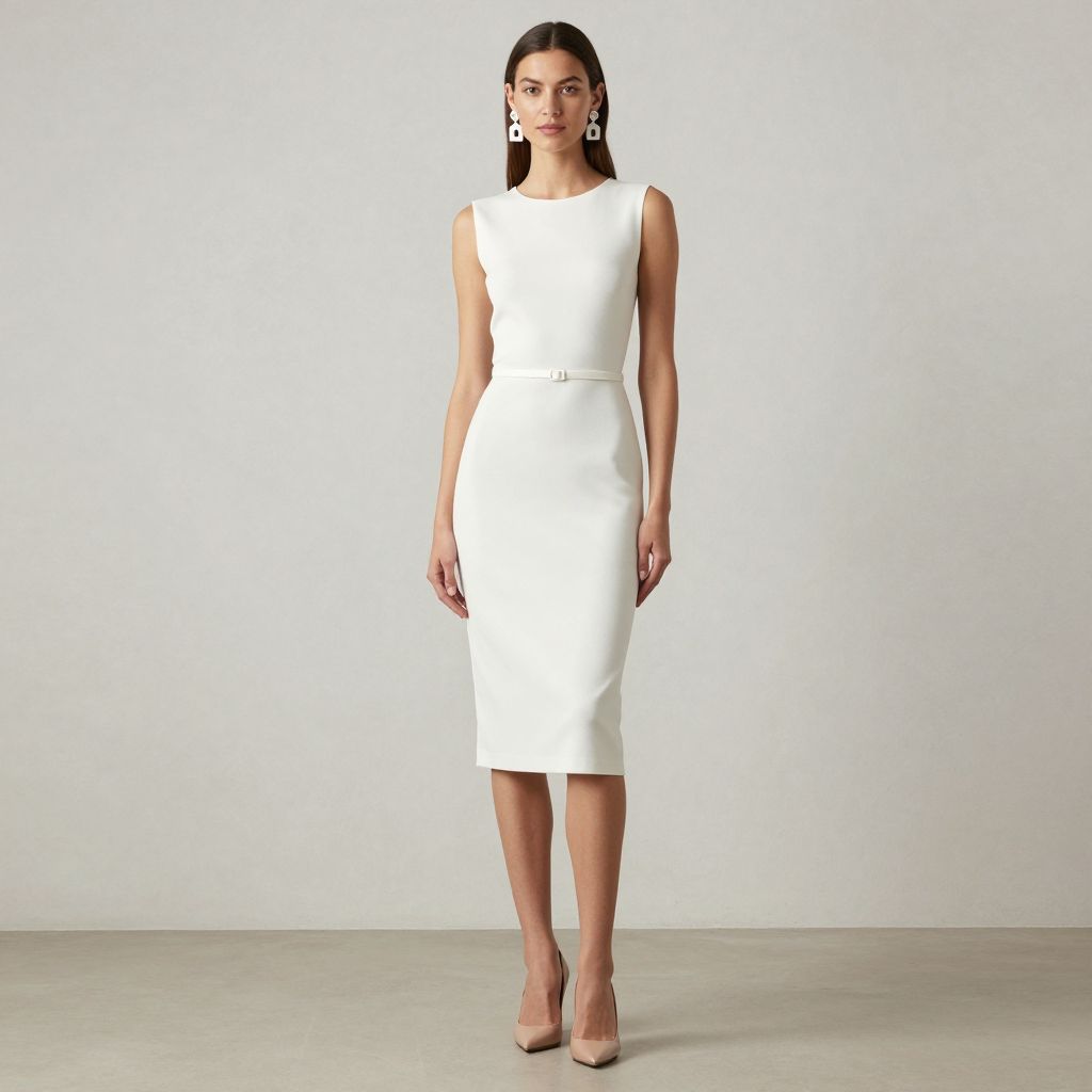 White Column Dress