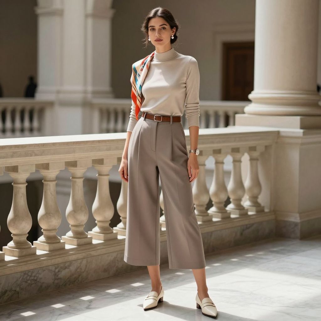 Museum Marble Neutrals outfit in Egypt