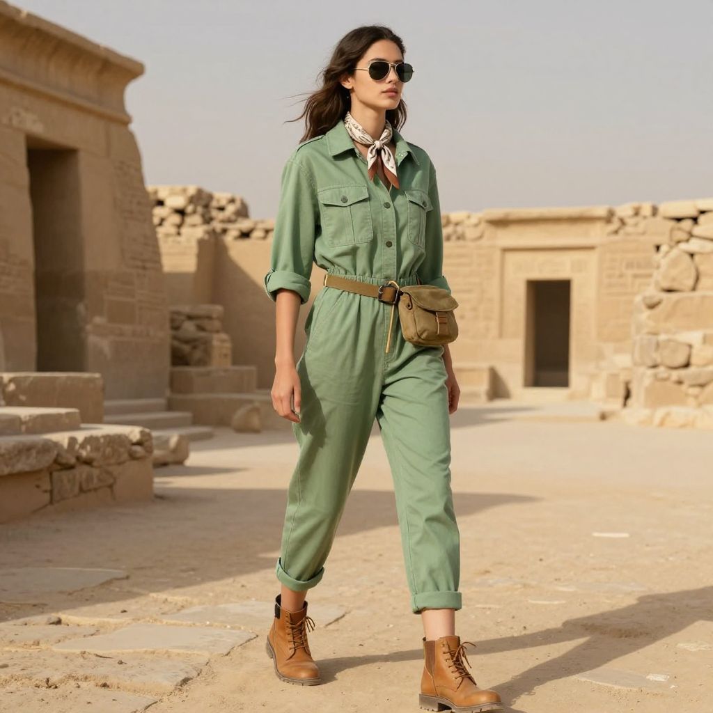 Valley Of Kings Utility Chic outfit in Egypt