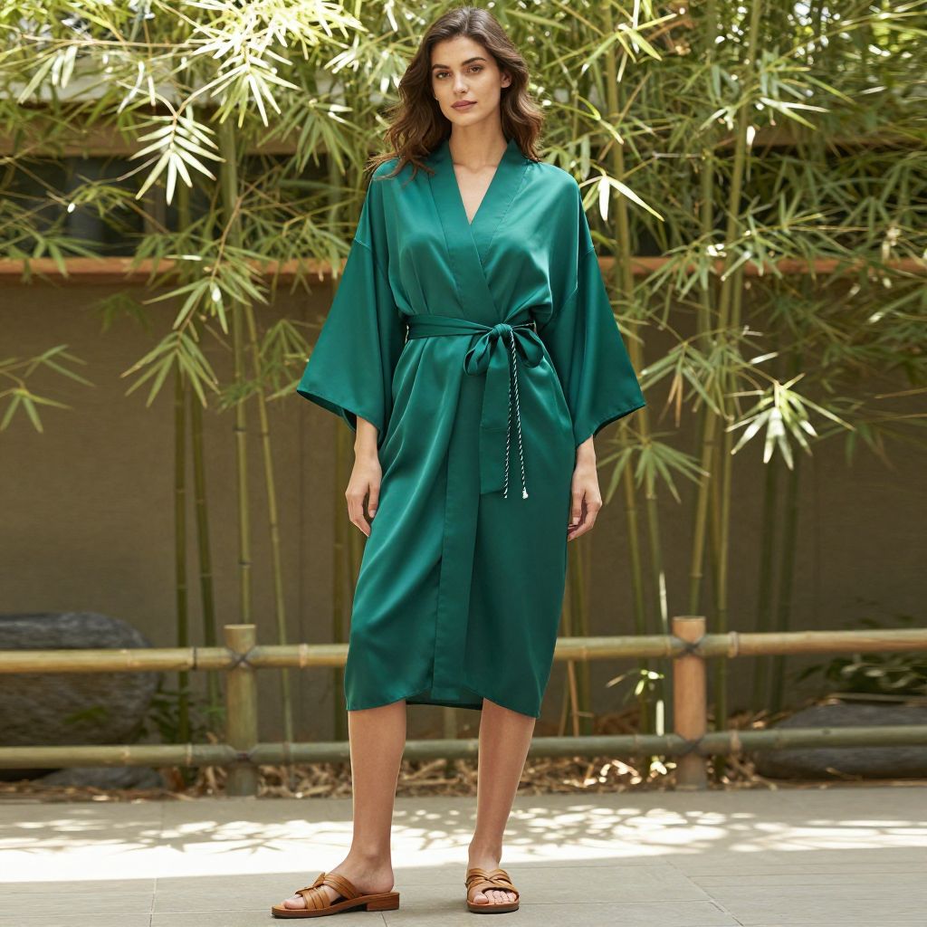 Lightweight Silk Blend Kimono