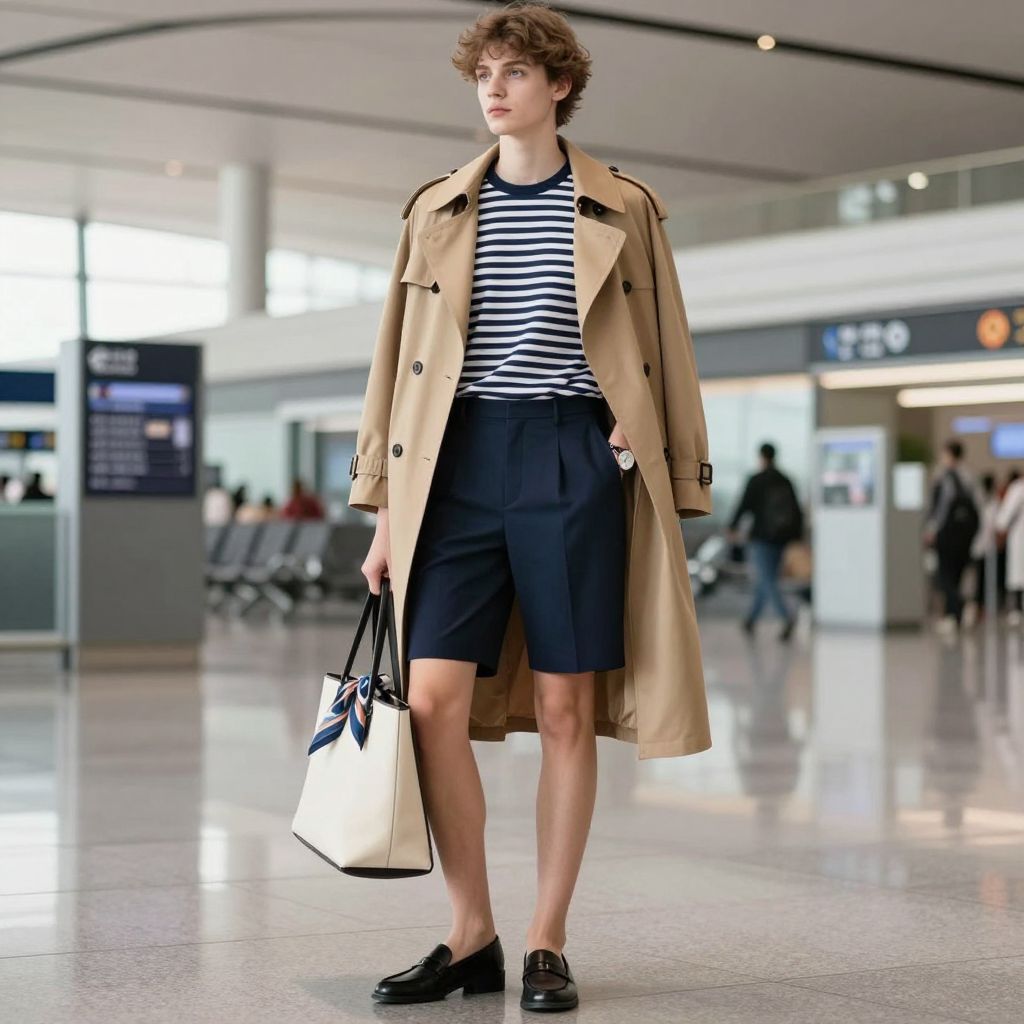 Breton Stripe Tee and Tailored Shorts