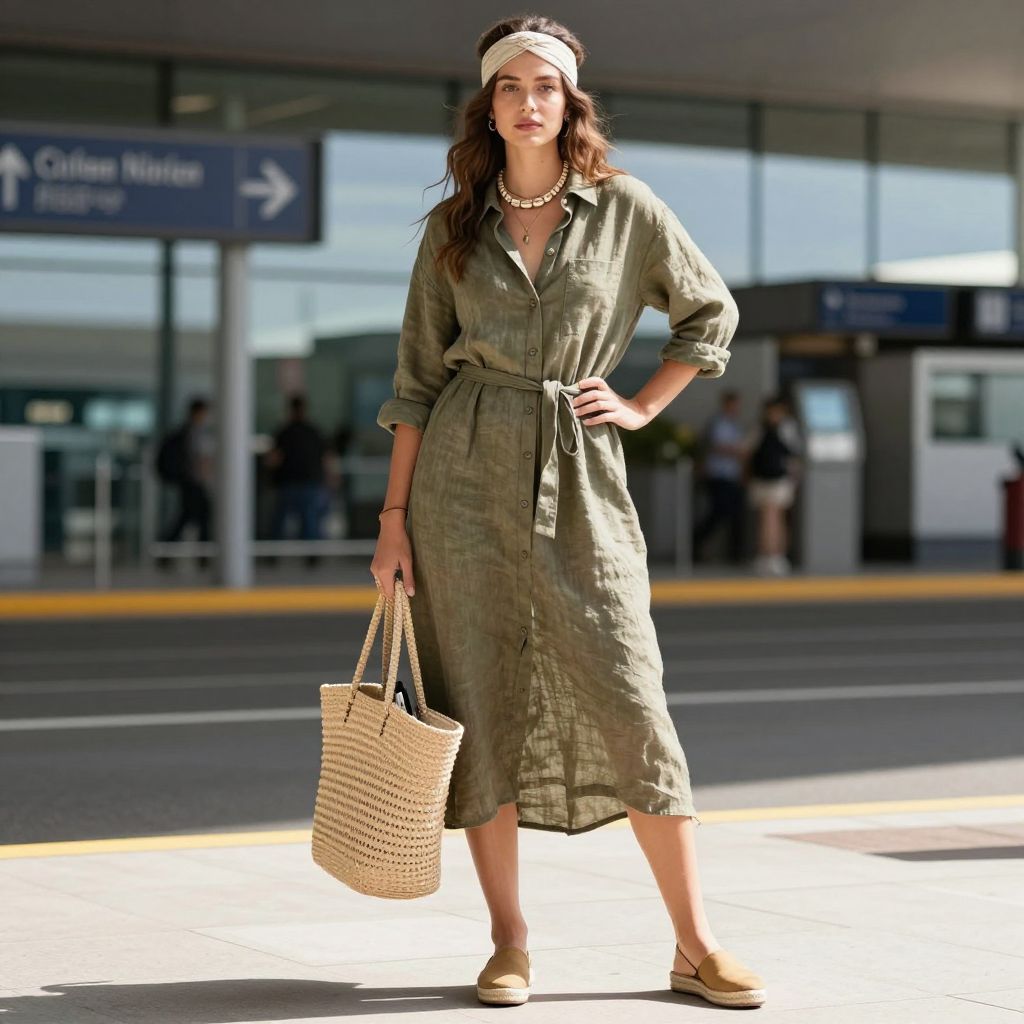Linen Shirt Dress