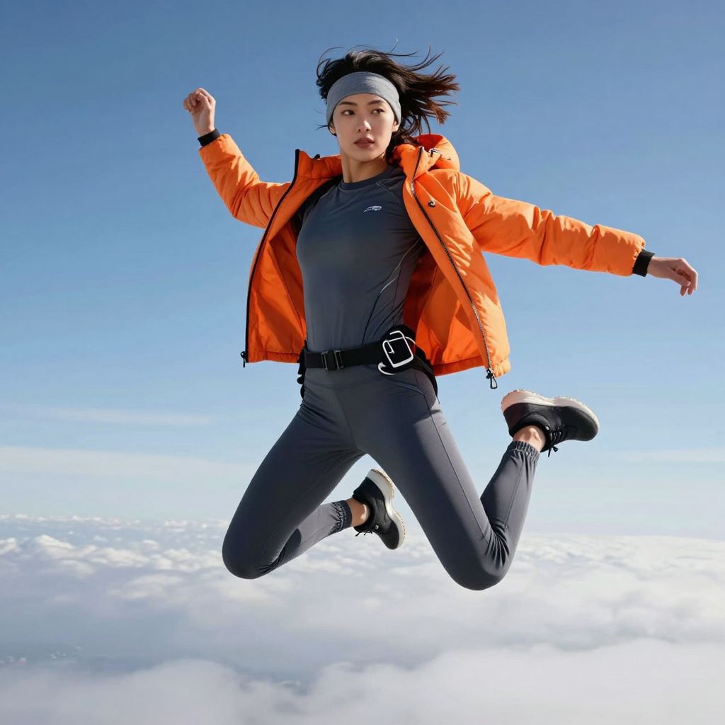 Layered Active Set With Wind Shell - Skydiving Outfit Idea 2
