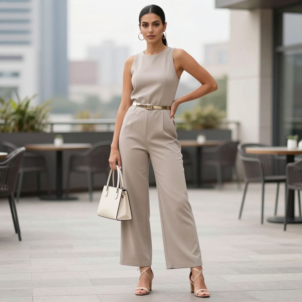 Chic Jumpsuit With Wide Legs