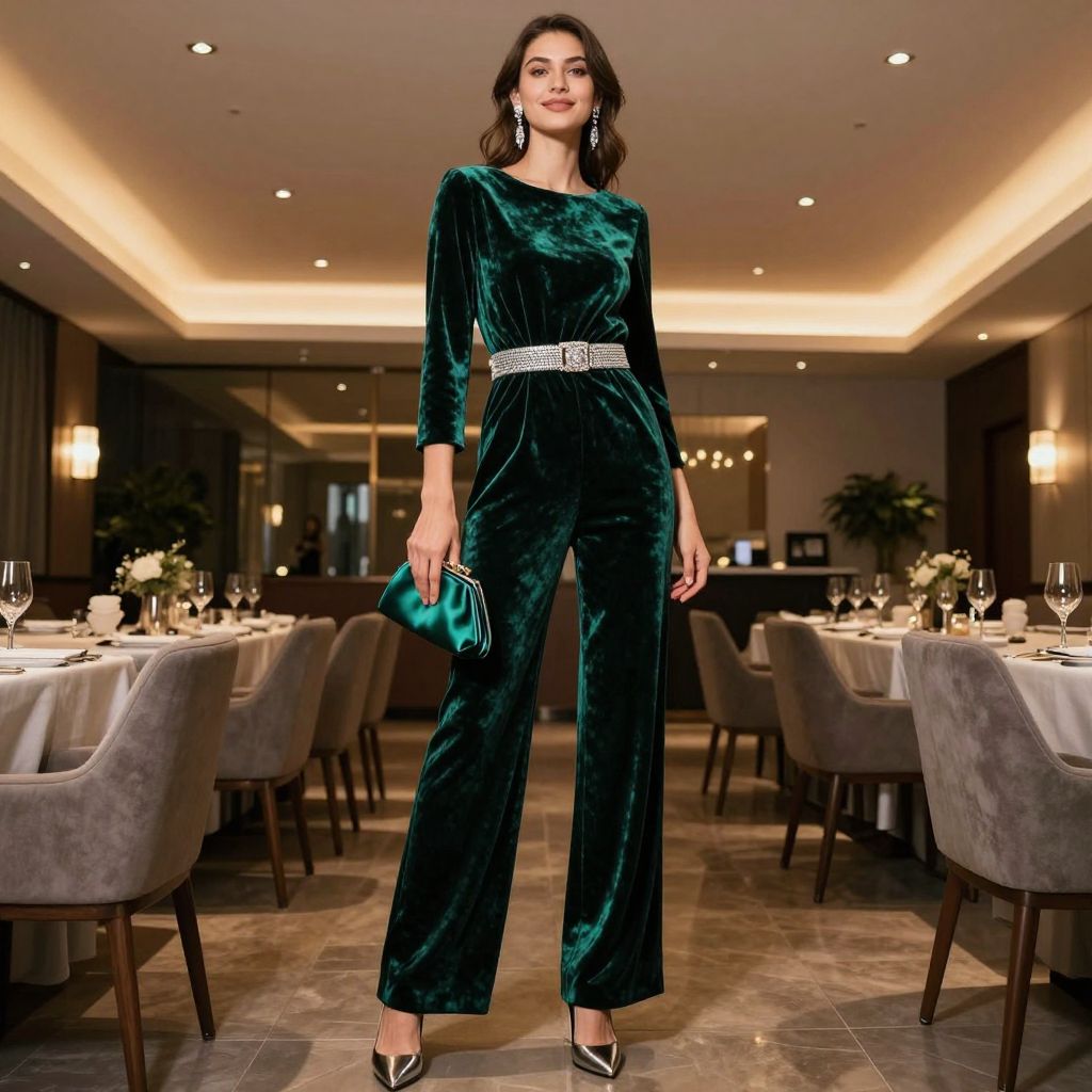 Velvet Jumpsuit Drama