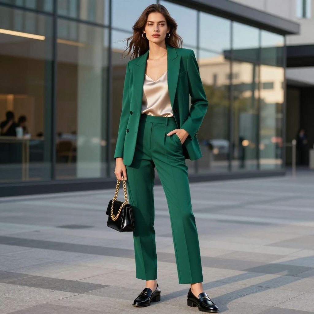 Modern Suit With Bold Color Pop