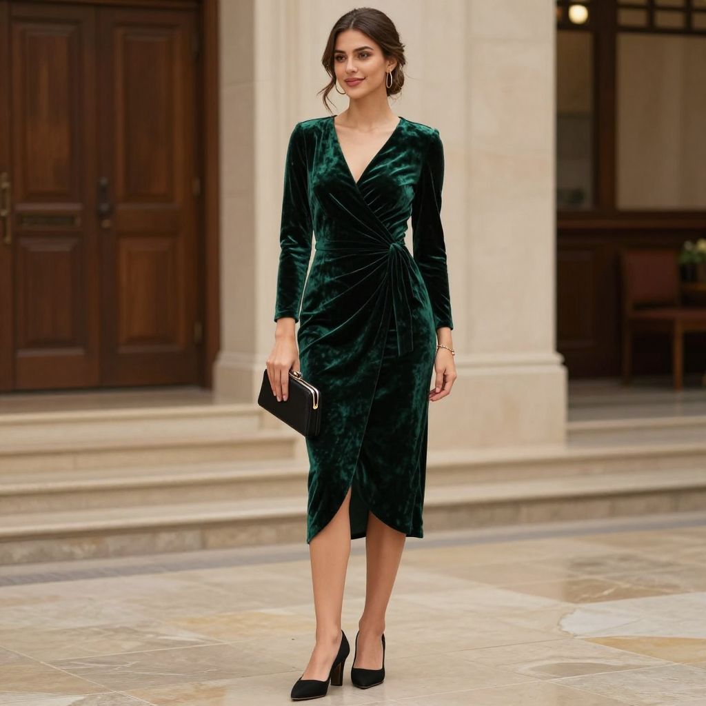 Velvet Wrap Dress Magic