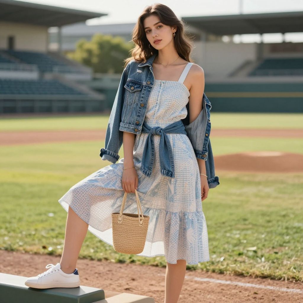 Midi Sundress With Sneaker Swap