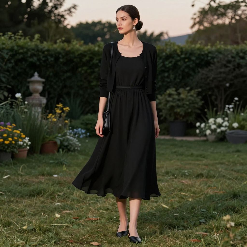Chiffon Midi Dress