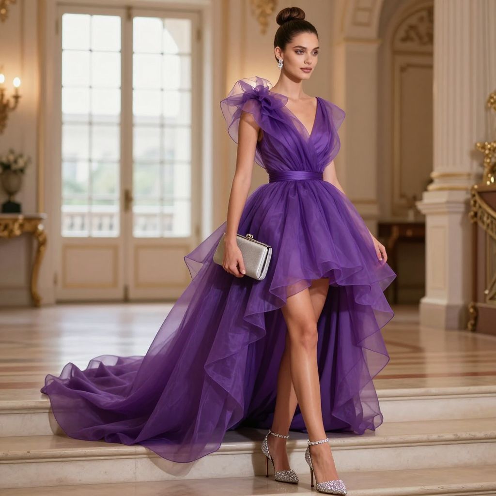 High Low Organza Dress