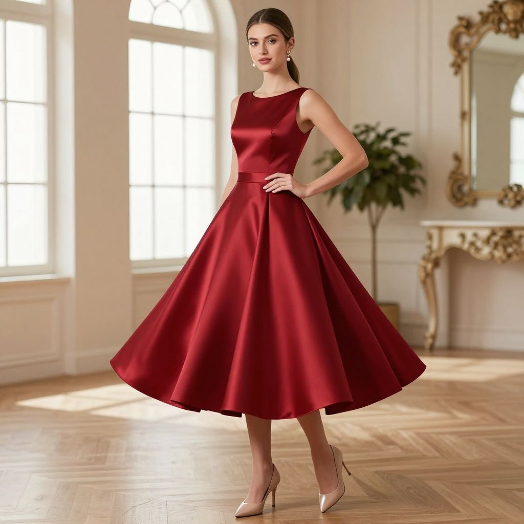 Classic A Line Cocktail Dress