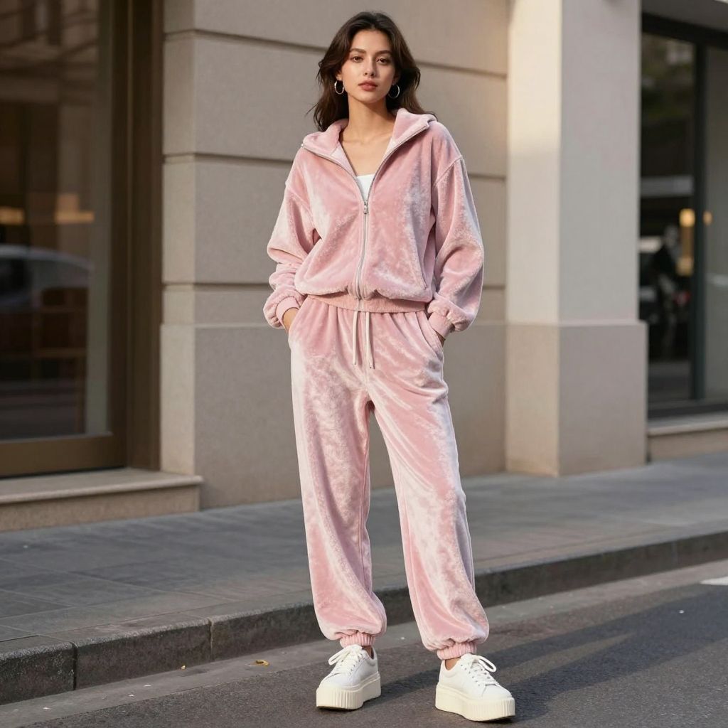 Plush Velour Tracksuit