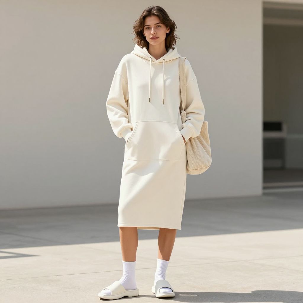 Lightweight Hoodie Dress