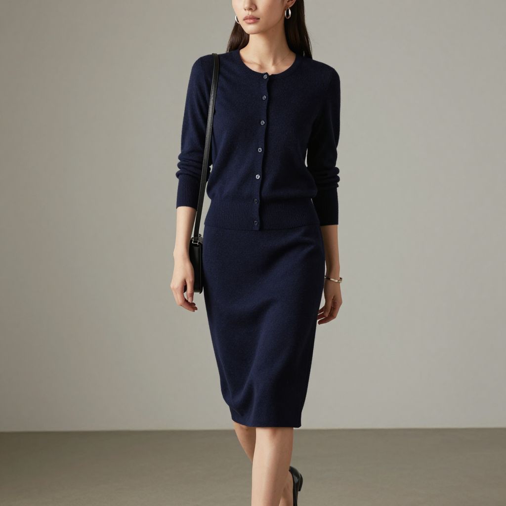 Midnight Cardigan Set And Pencil Skirt