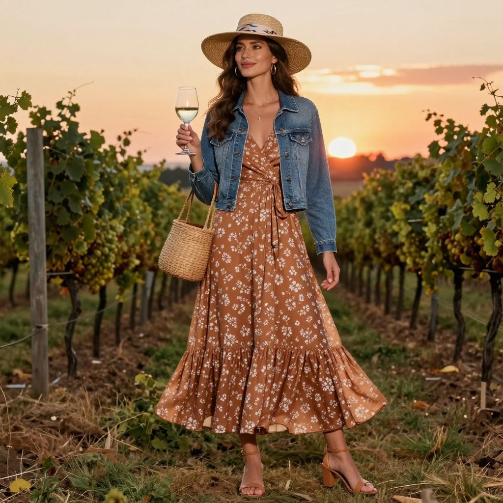 Knit Dress and Sneakers