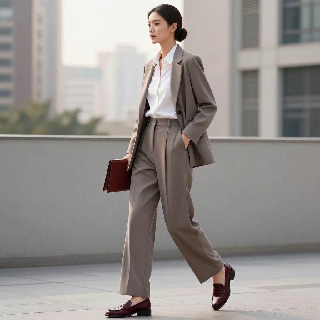 Soft Power In Taupe Wide Leg Set