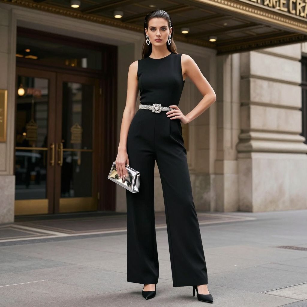 Modern Jumpsuit With Statement Belt image