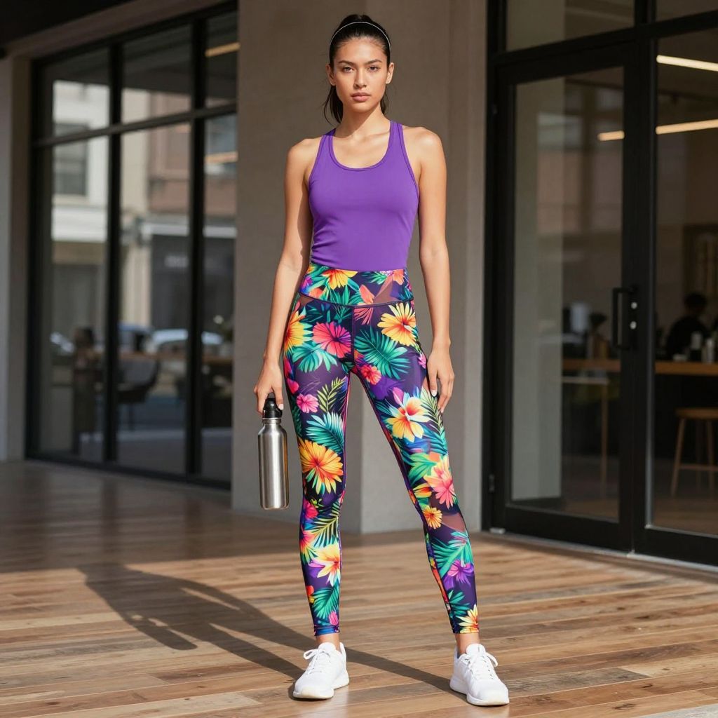 Bold Print Energy yoga outfit