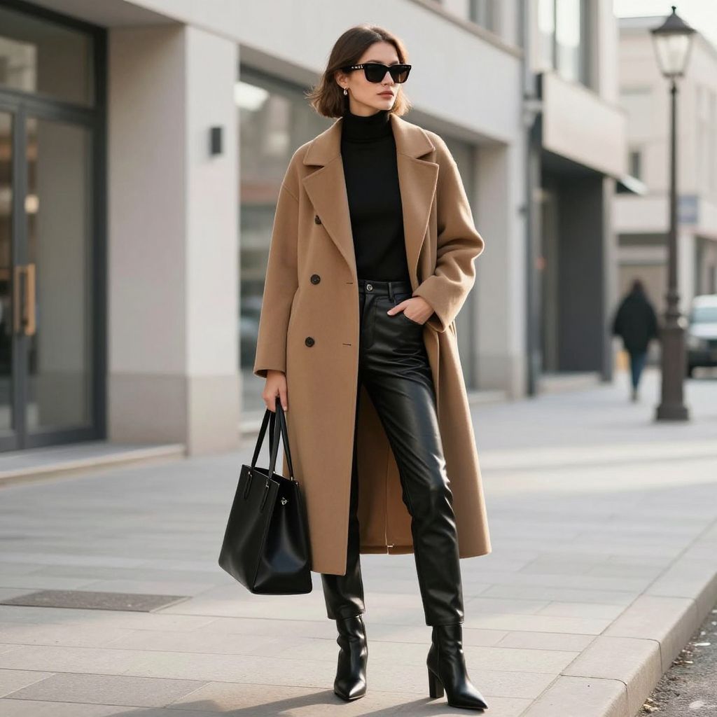 Turtleneck And Longline Coat